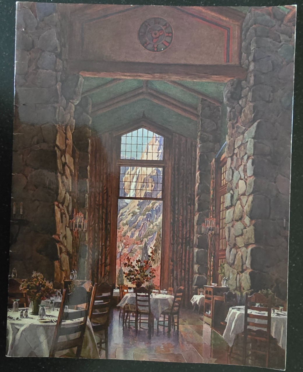 VTG Ahwahnee Hotel Restaurant Menu, Yosemite National Park, Mid 1990's