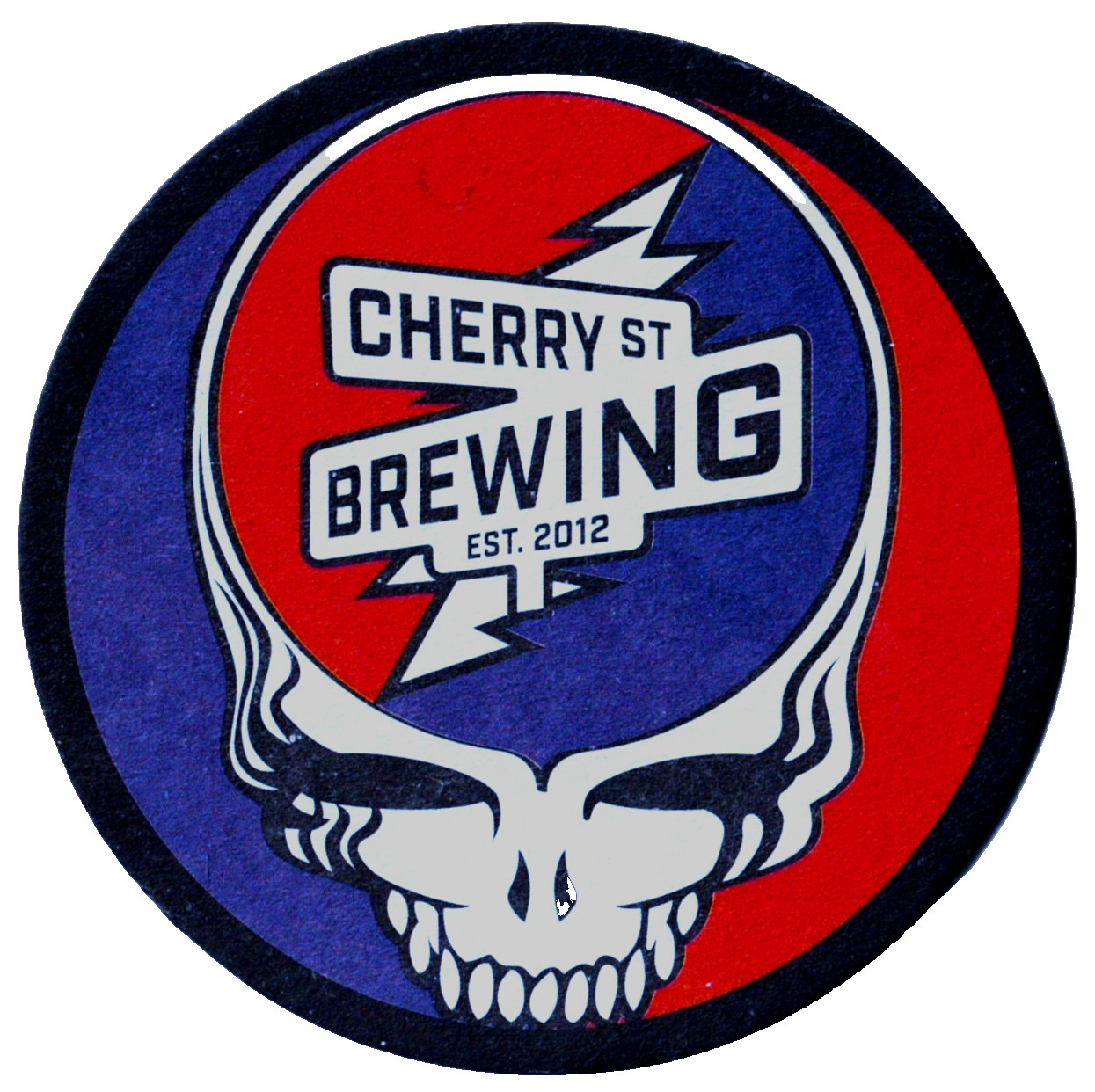 Cherry Street Brewing  Beer Coaster Cumming GA