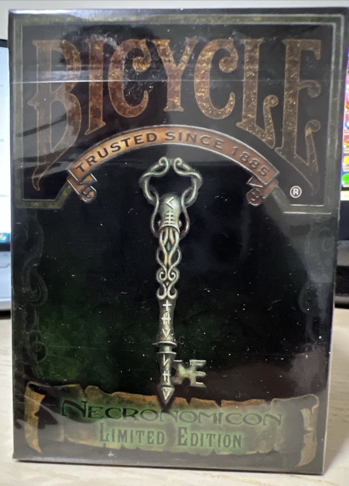 Bicycle Cthulhu Great Old One Playing Cards Necronomicon Deck 2014 Print SEALED Bicycle Cthulhu Great Old One Playing Cards Necronomicon Deck 2014 Print SEALED