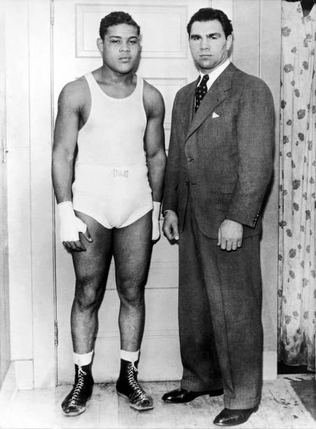 The Two Ennemy Boxers Met Twice Ring 1936 Schmeling Won 1938 Joe L- 1935 Photo