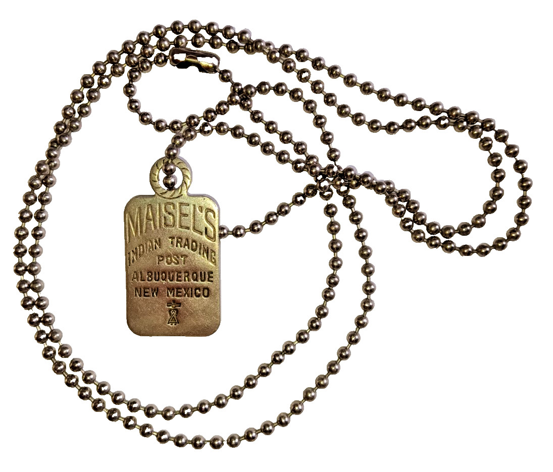 Vtg Maisel’s Indian Trading Post Charm Pendant Fob Token Albuquerque Silver Tone Vtg Maisel’s Indian Trading Post Charm Pendant Fob Token Albuquerque Silver Tone