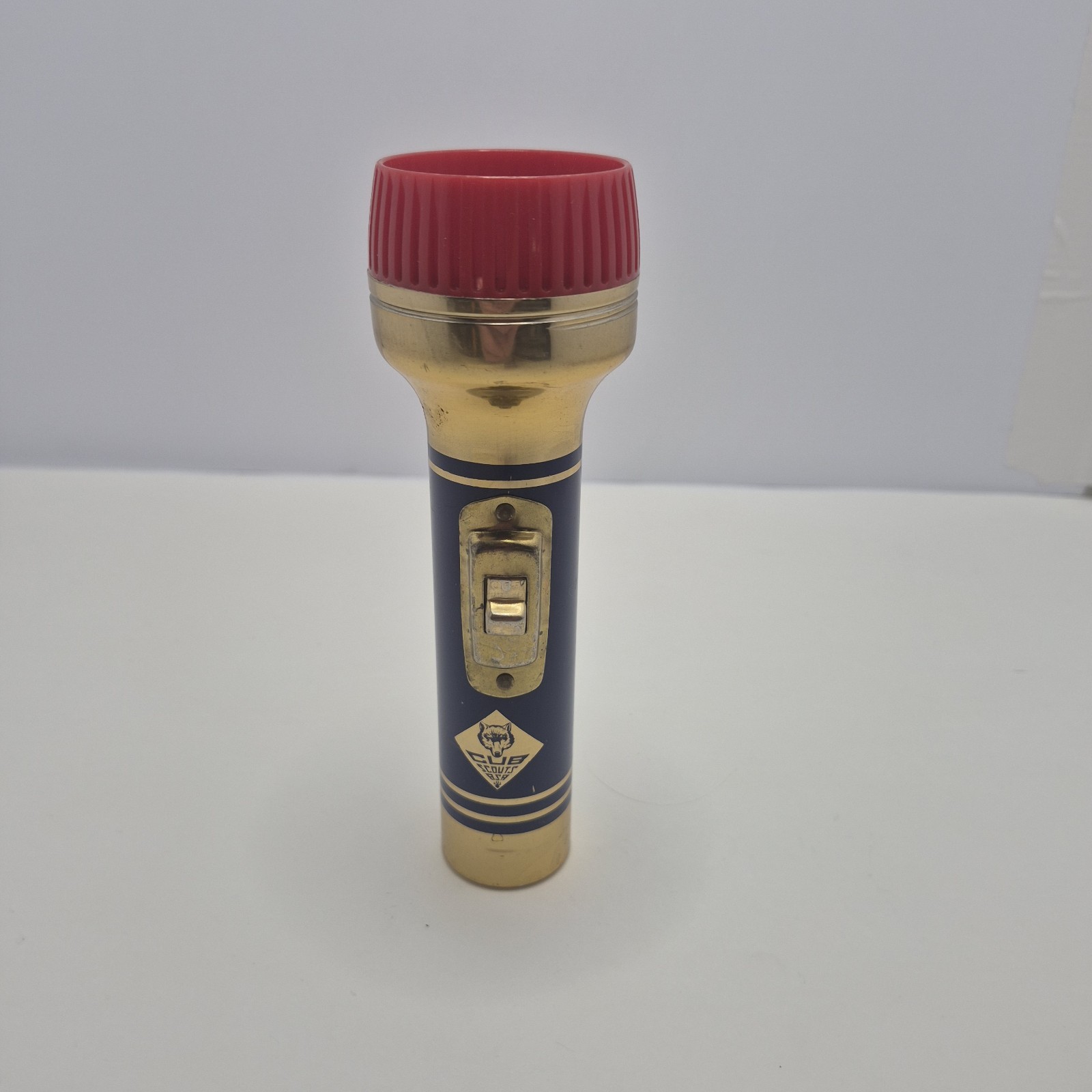 Vintage Cub scouts flashlight brass Tone 1950s-60’s Boy Scout 