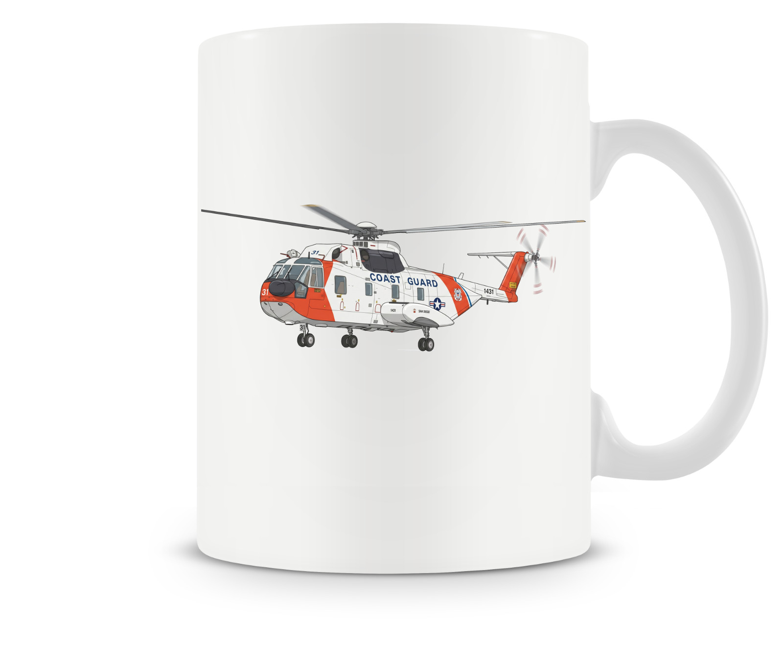 Sikorsky HH-3F Pelican Ceramic Coffee Mug - 15oz. Sikorsky HH-3F Pelican Ceramic Coffee Mug - 15oz.