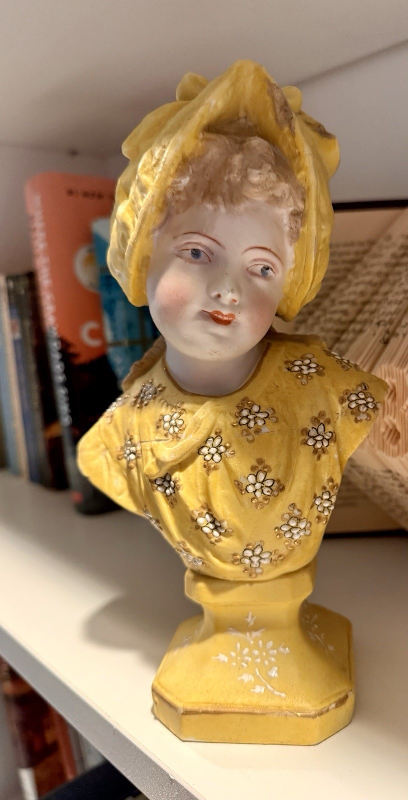 Antique French Mauger & Fils M&F Porcelain Bust – 19th Century 1880s