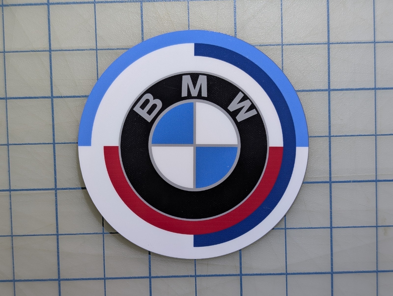BMW 50th Anniversary Roundel  Sticker/Decal High Quality UV Laminated Waterproof