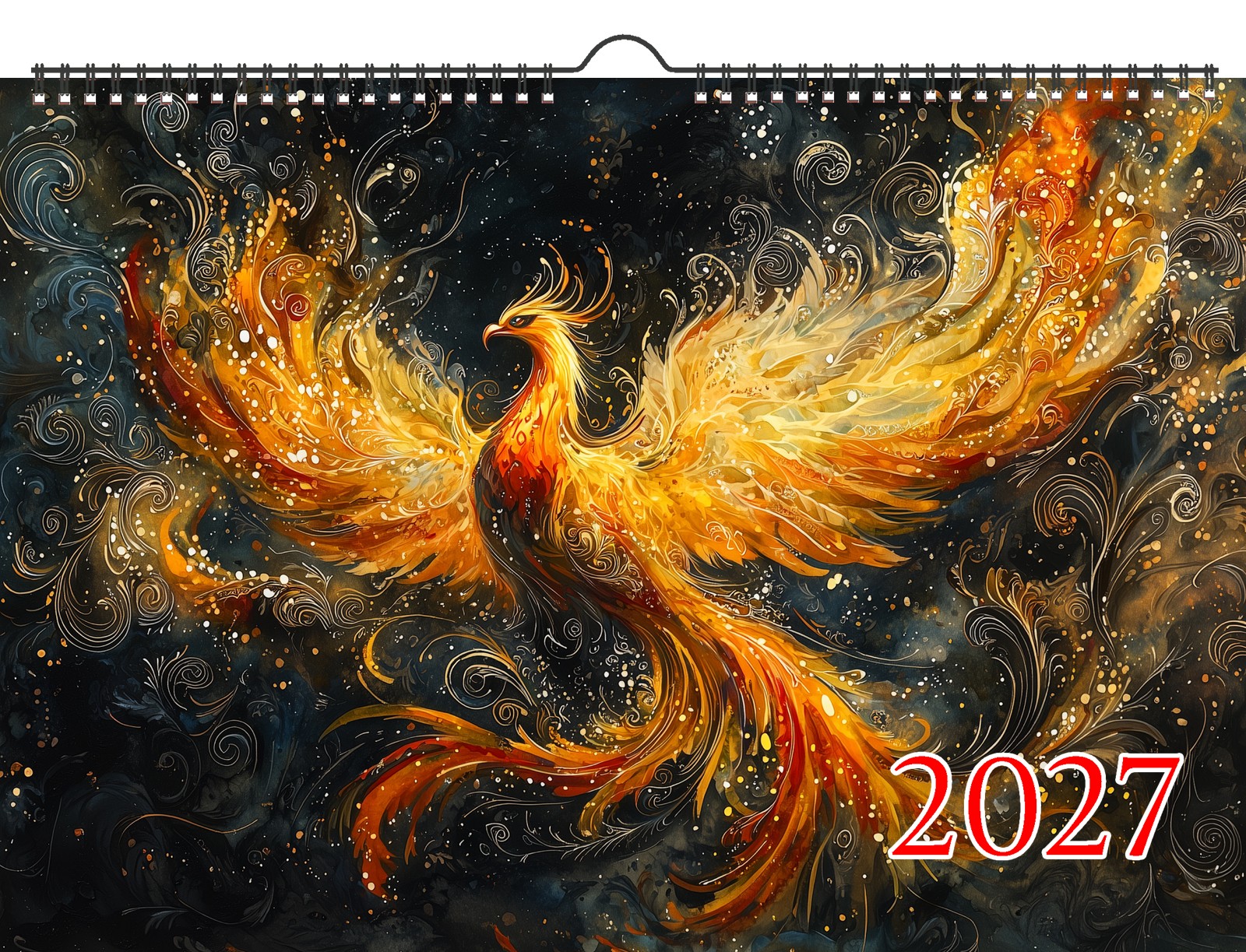 2027 Wall Calendar ~ Eternal Phoenix: Mythical Firebirds in Celestial Realms 2027 Wall Calendar ~ Eternal Phoenix: Mythical Firebirds in Celestial Realms