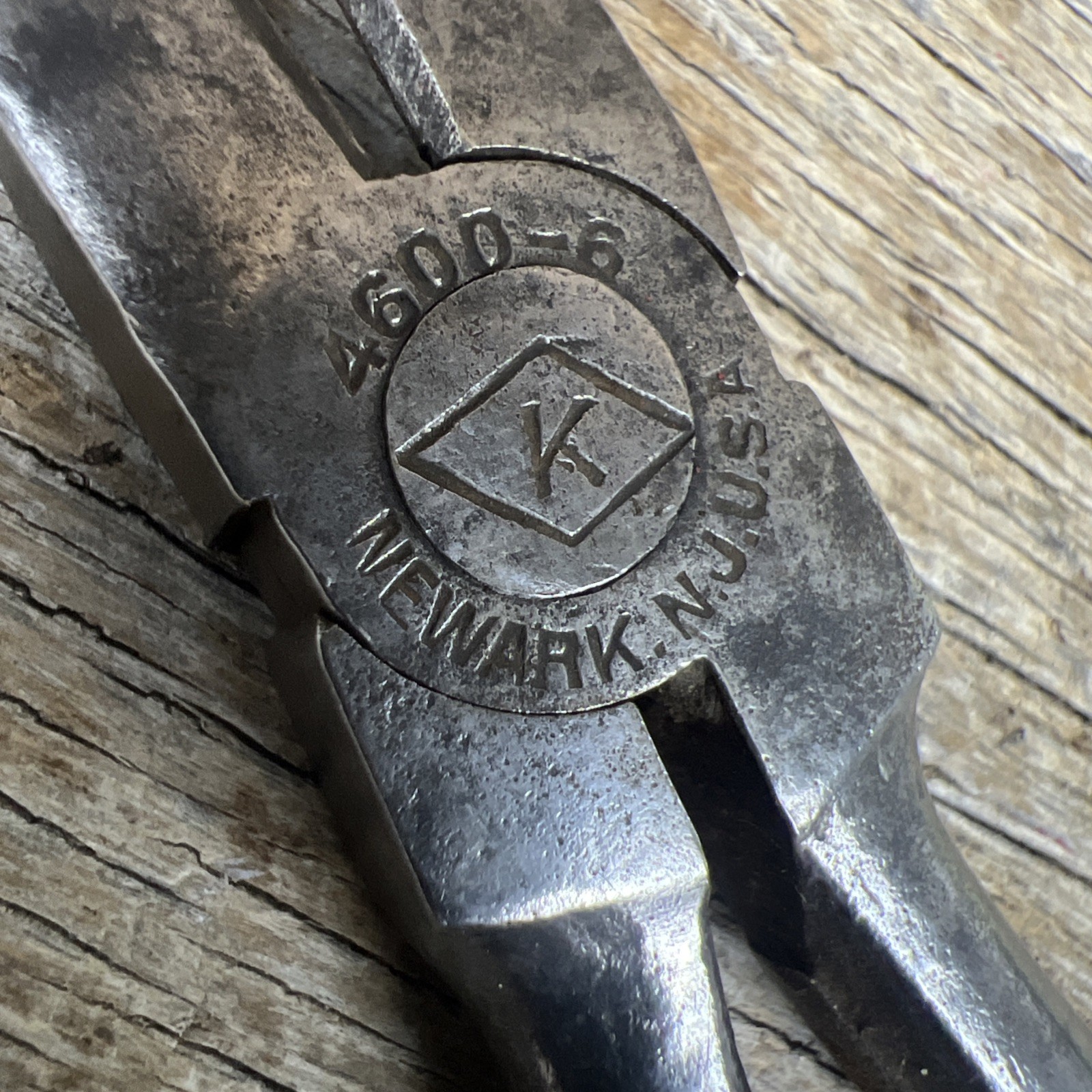 Vintage Diamond K Side Cutters Wire Pliers Newark, N.J. USA 4600-6 Farm Tool