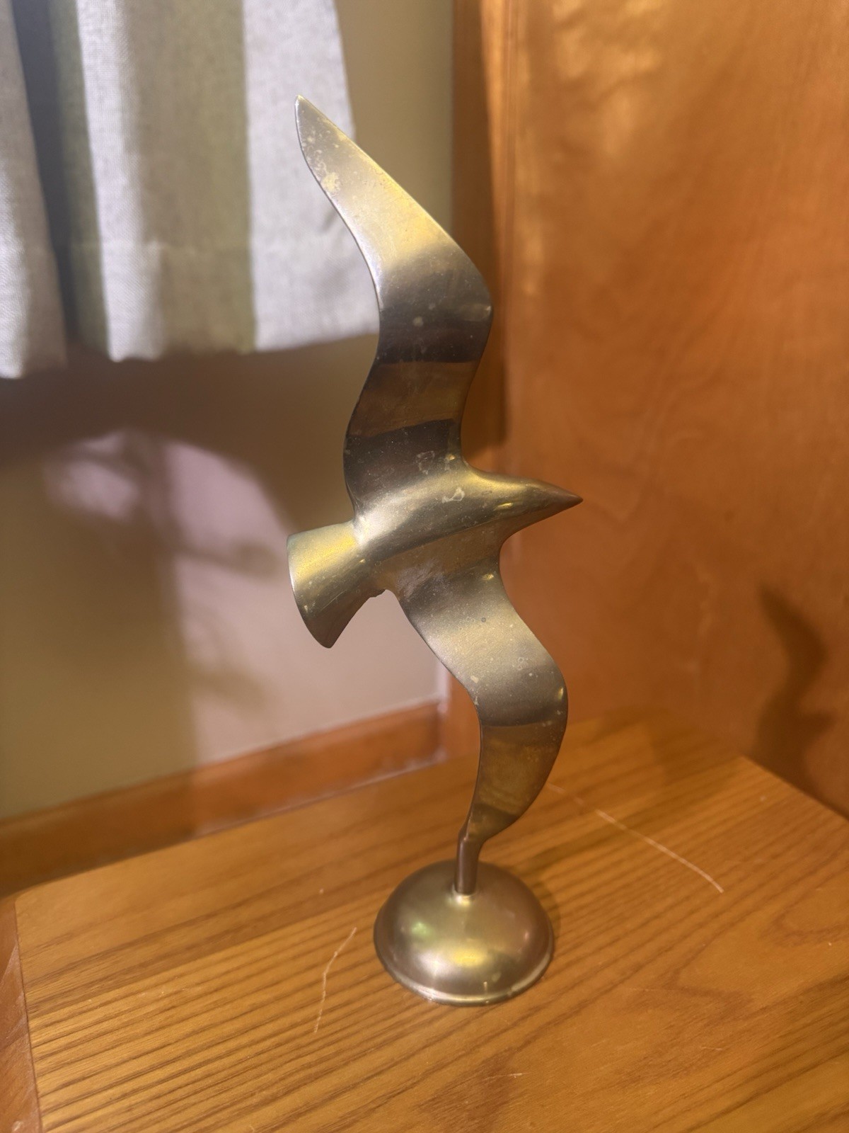 Vintage Penco MCM Minimalist Solid Brass Bird Sculpture