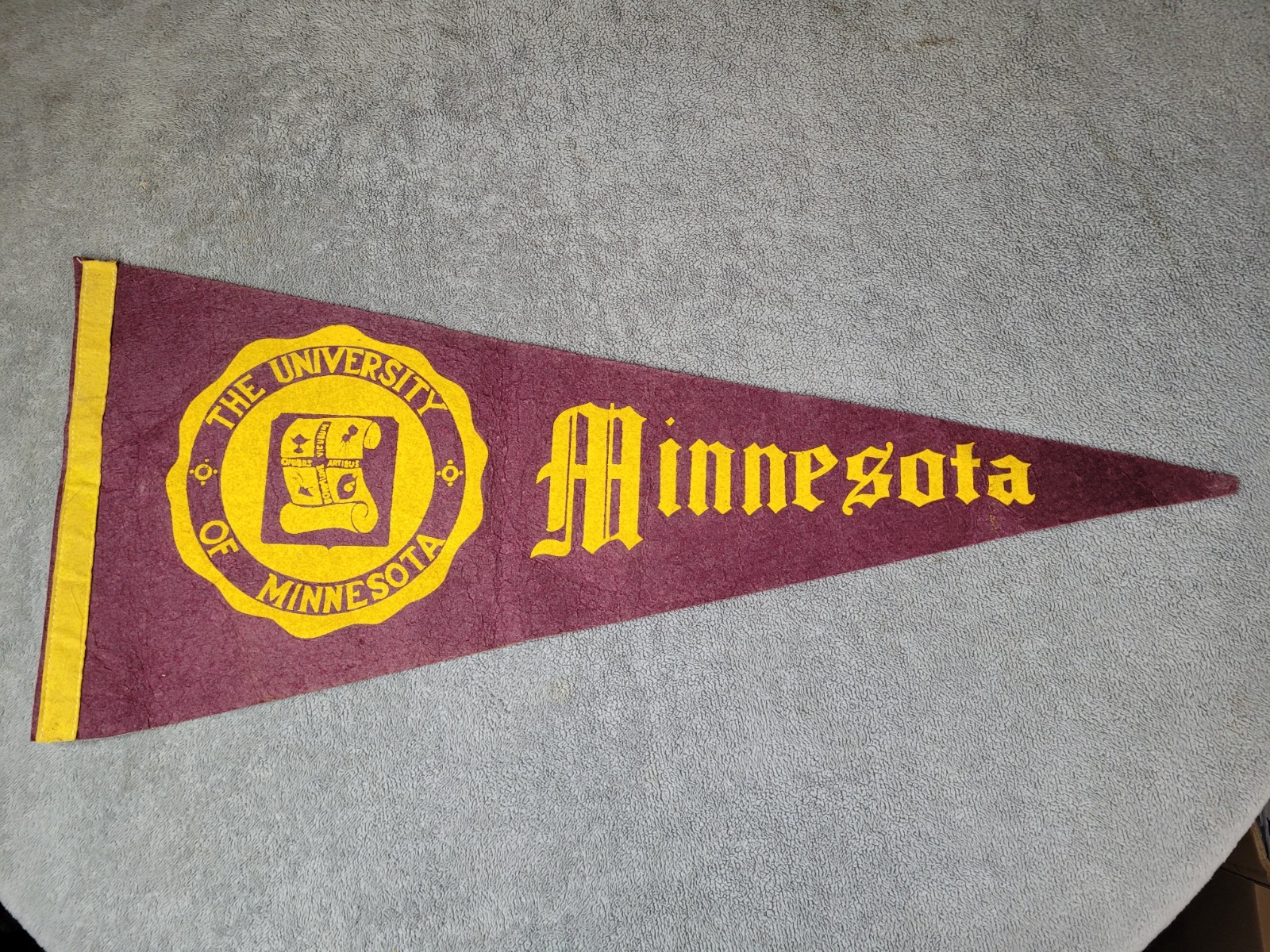 Vintage University of Minnesota College Full Size Felt Pennant 28 Vintage University of Minnesota College Full Size Felt Pennant 28