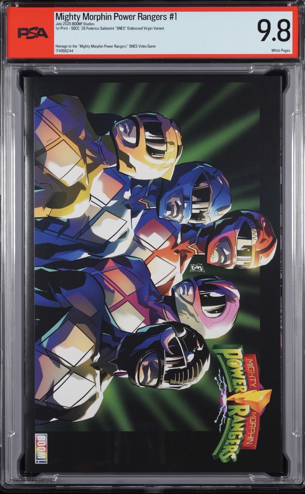 BOOM STUDIOS MIGHTY MORPHIN POWER RANGERS #1 2026 1ST PRINTING SDCC PSA 9.8