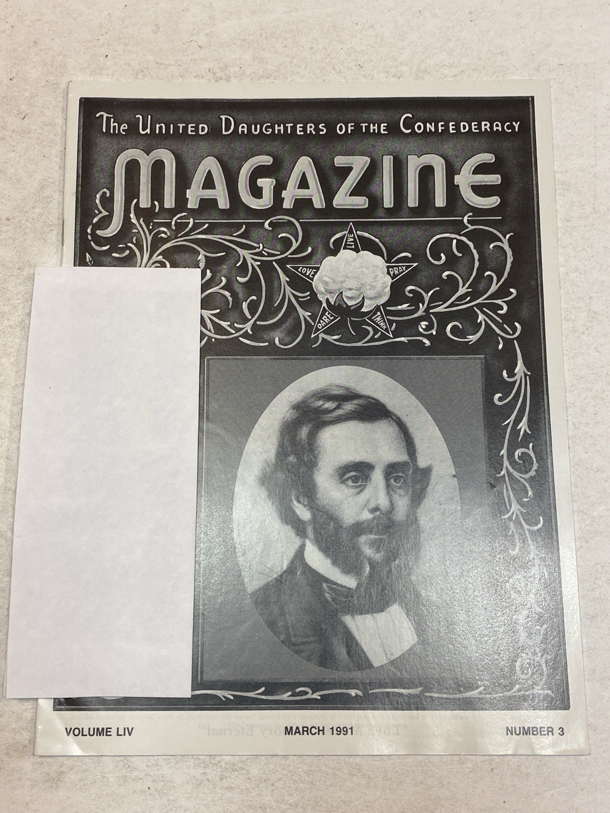 UDC United Daughters of the Confederacy Magazine 3 1991 JohnAugustine Washington