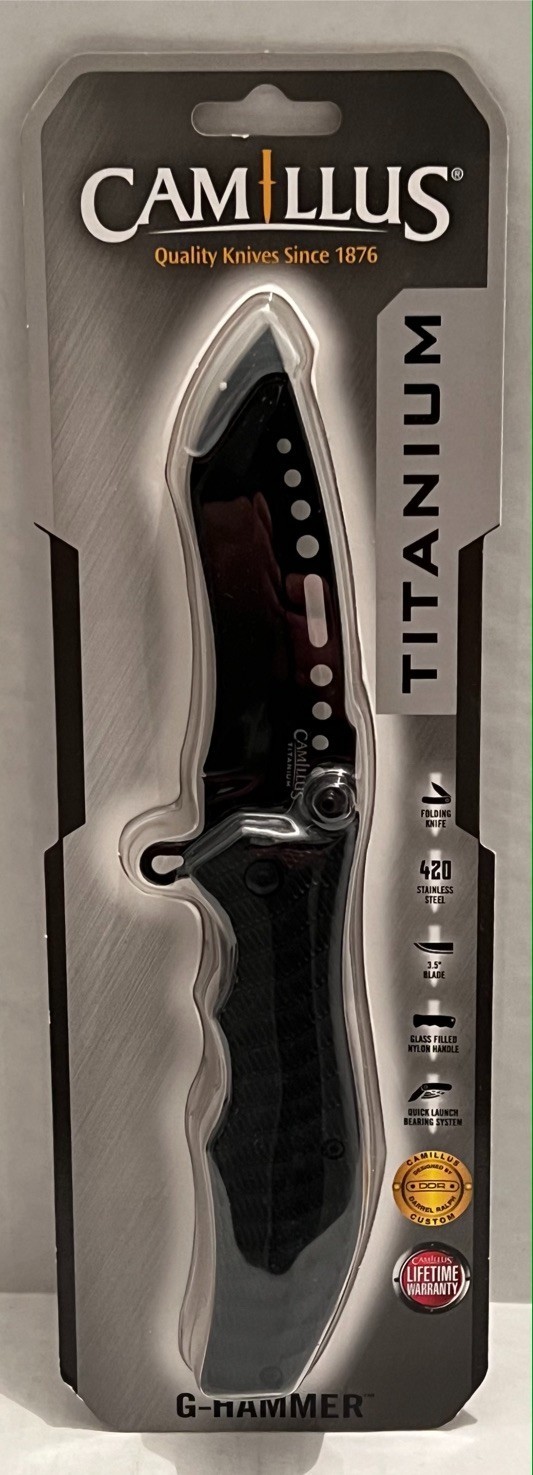 Camillus Titanium G-Hammer Folding Knife Model: 19492-300 - NEW