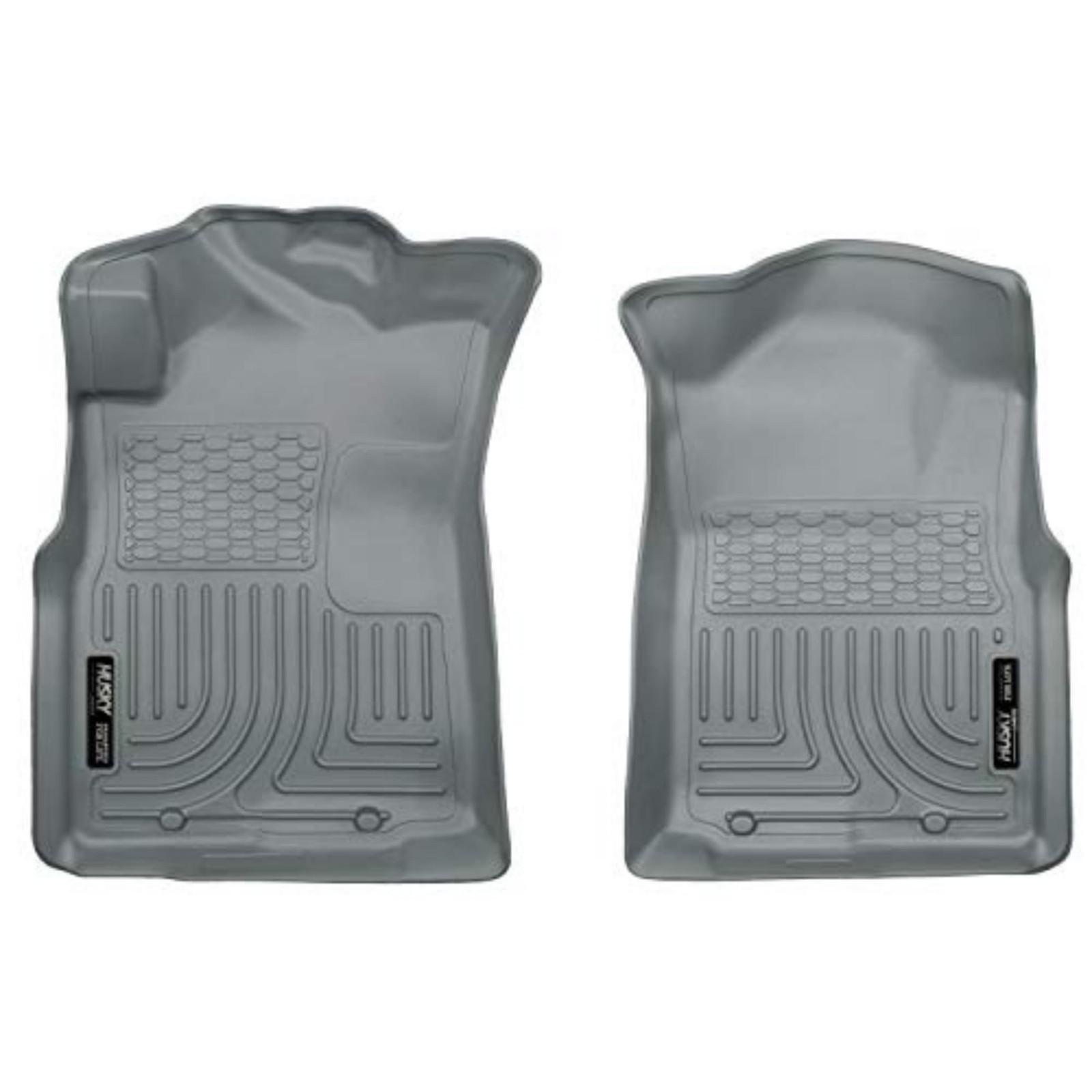 Husky Liners Weatherbeater Front Floor Mats Grey for 2005-2015 Toyota Tacoma Husky Liners Weatherbeater Front Floor Mats Grey for 2005-2015 Toyota Tacoma