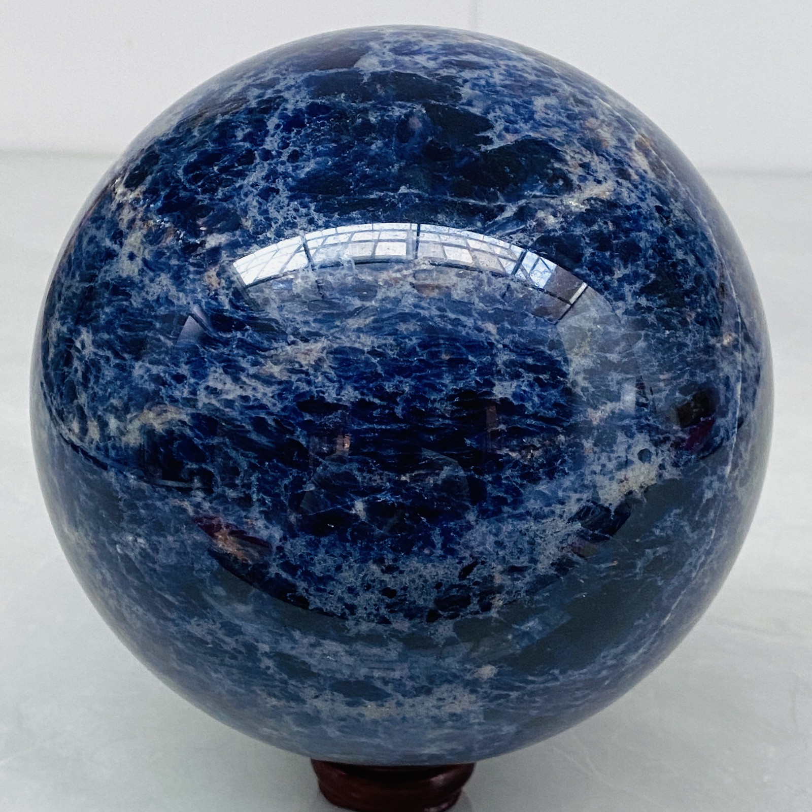 Blue Sodalite Ball Sphere Healing Crystal Natural Gemstone Quartz Stone 8.11LB