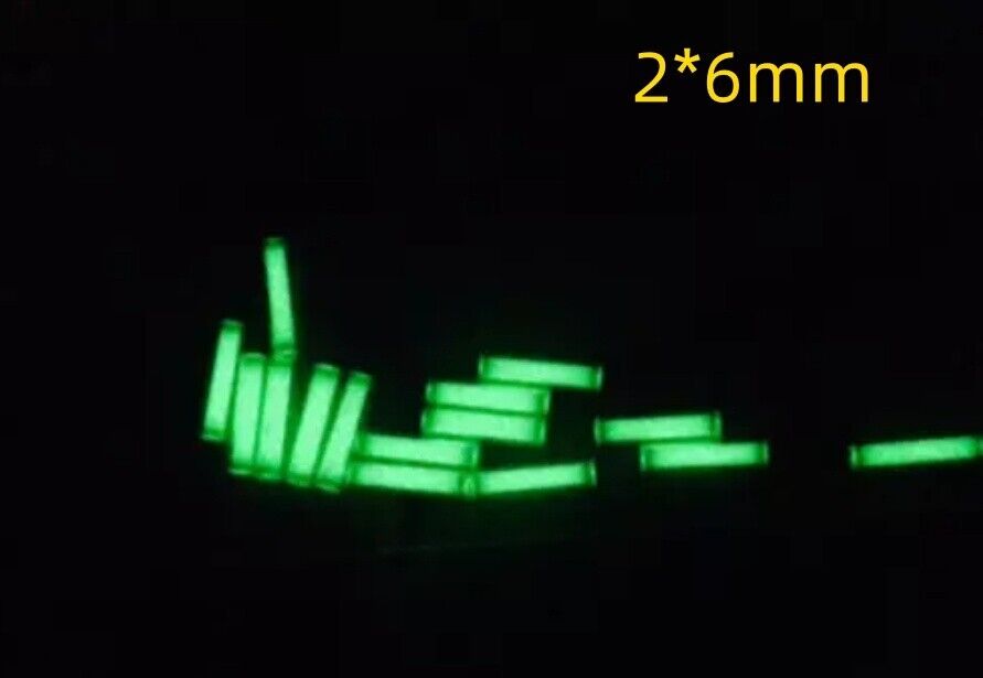 1PC. 2X6mm Tube 3H Luminescence 25 Years Life Available in Multiple Colors