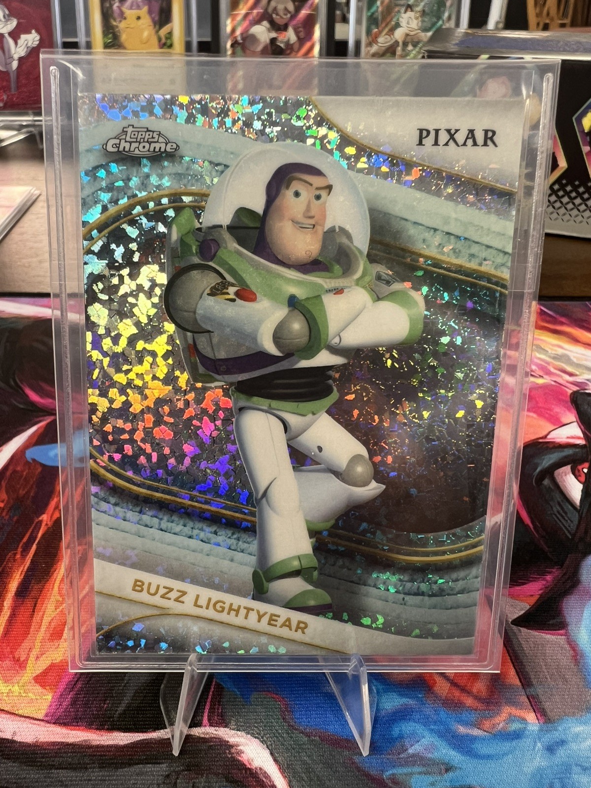 2025 Topps Chrome Disney  Buzz Lightyear  Mini Diamond Refractor #90