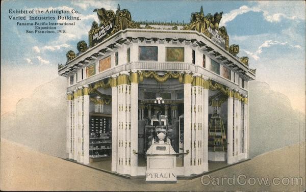 1915 PPIE Exhibit of the Arlington Co., Varied Industries Building Postcard