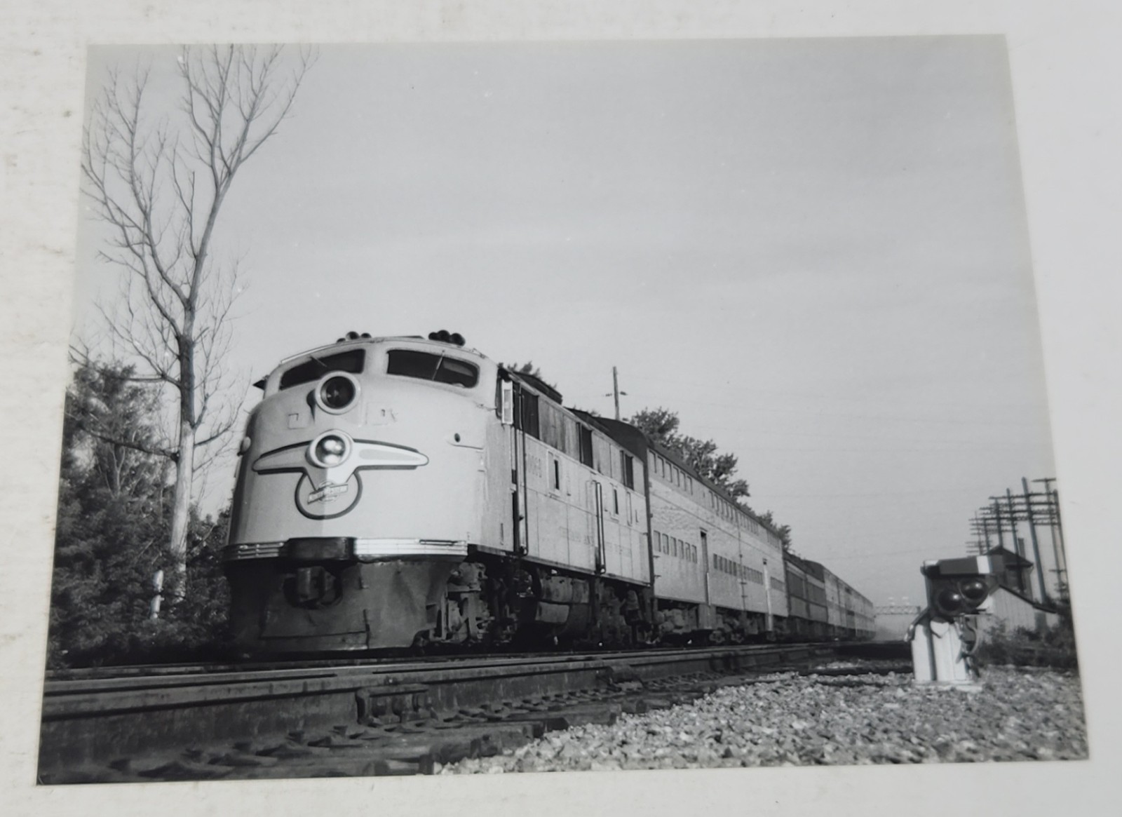 Vintage 1958 CNW Chicago North Western Railway 8x10 Photo Deval Tower Bruce