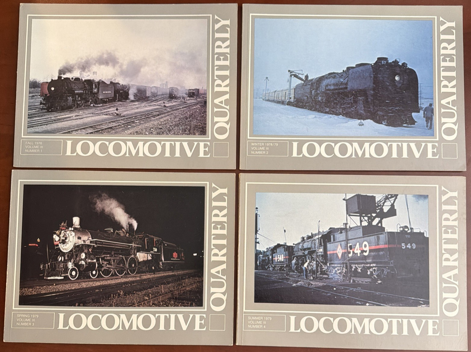 Locomotive Quarterly Magazine Lot of 4 Complete Vol 3 1978 1979 Trains Railroads Locomotive Quarterly Magazine Lot of 4 Complete Vol 3 1978 1979 Trains Railroads