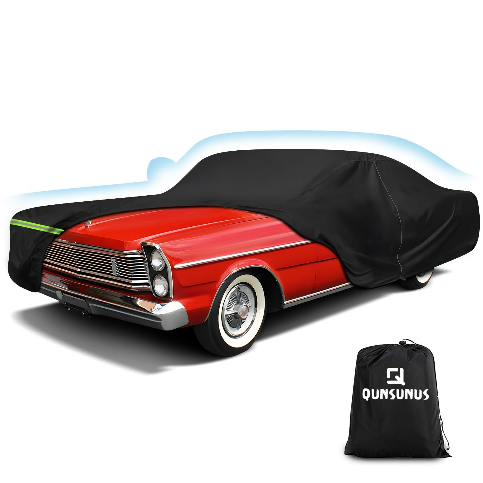 QUNSUNUS Waterproof Car Cover for Ford Galaxie 500/XL/Starliner/Fairlane Seda... QUNSUNUS Waterproof Car Cover for Ford Galaxie 500/XL/Starliner/Fairlane Seda...