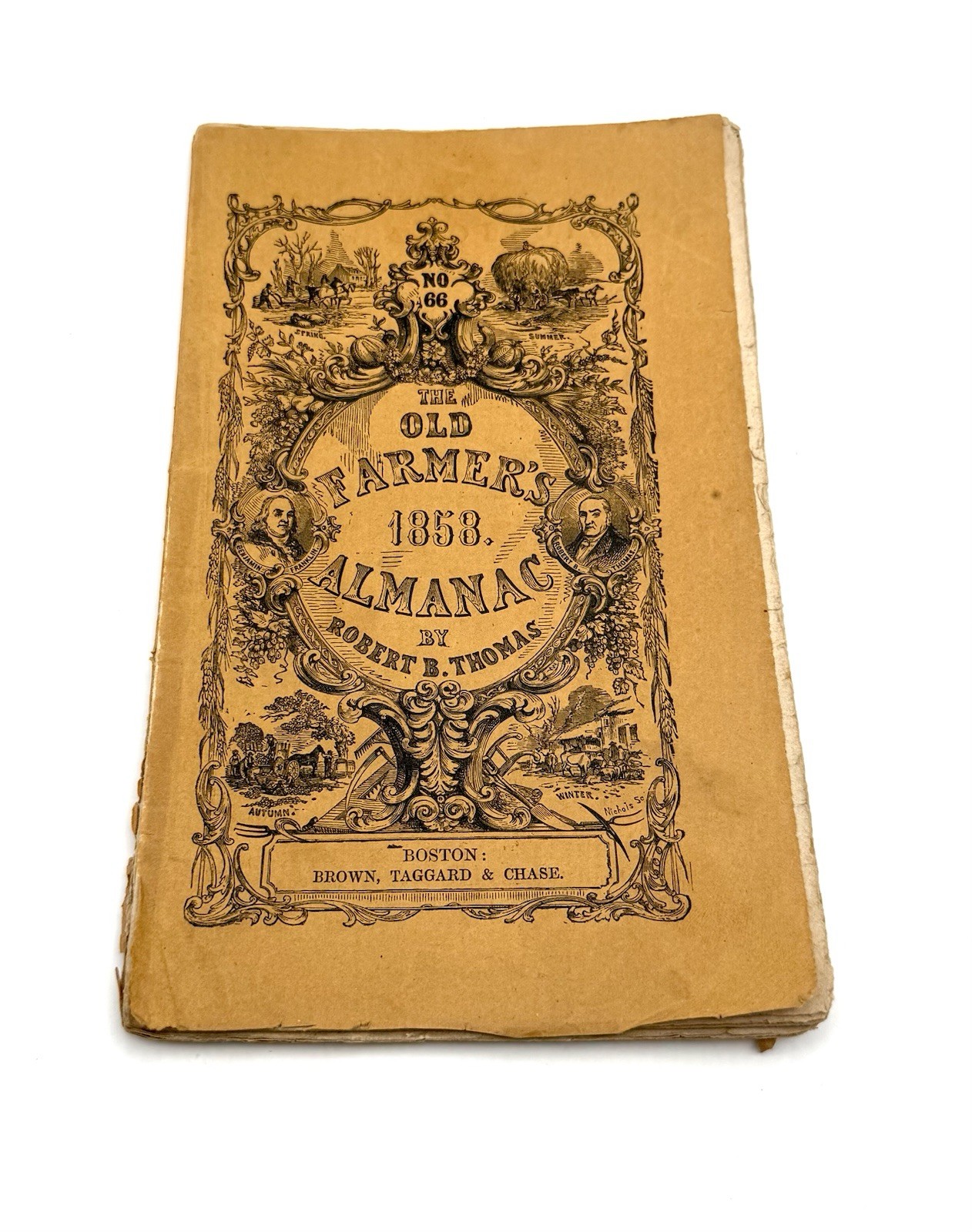 The Old Farmer\'s Almanac 1858 No. 66 by Robert B. Thomas Boston