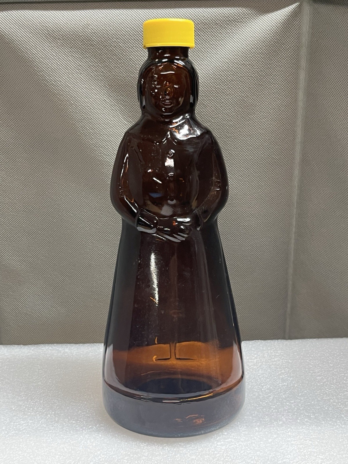 Mrs. Butterworth's Vintage  Amber Glass Syrup Bottle  24oz.