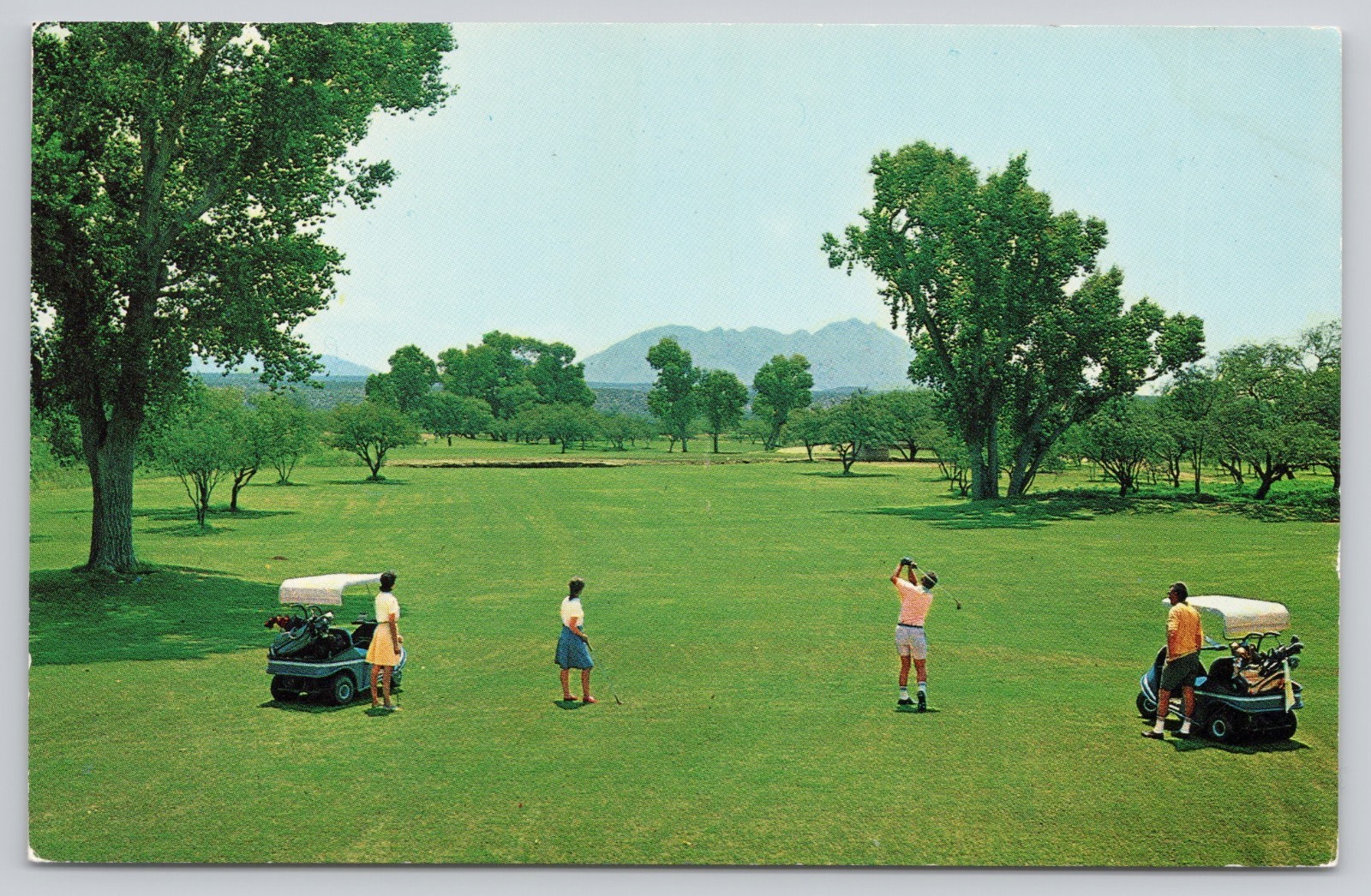 Tubac Valley Country Club in Tubac Arizona Unposted Postcard Golf 13th Fairway