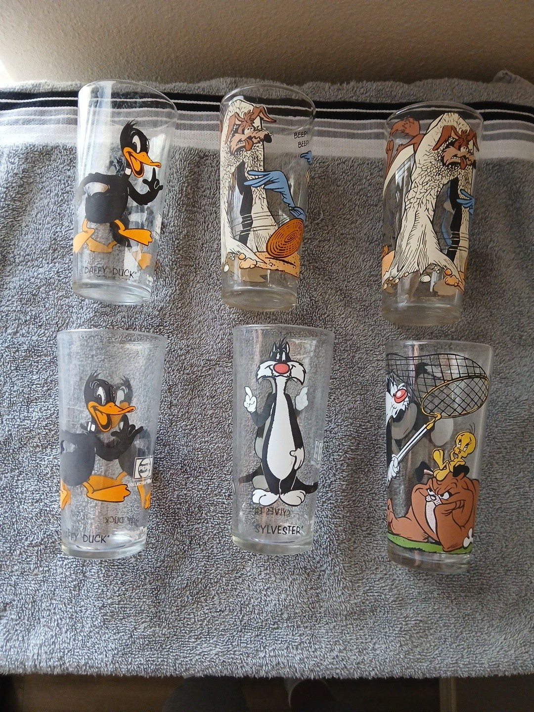 1973 looney toons pepsi glasses 1973 looney toons pepsi glasses