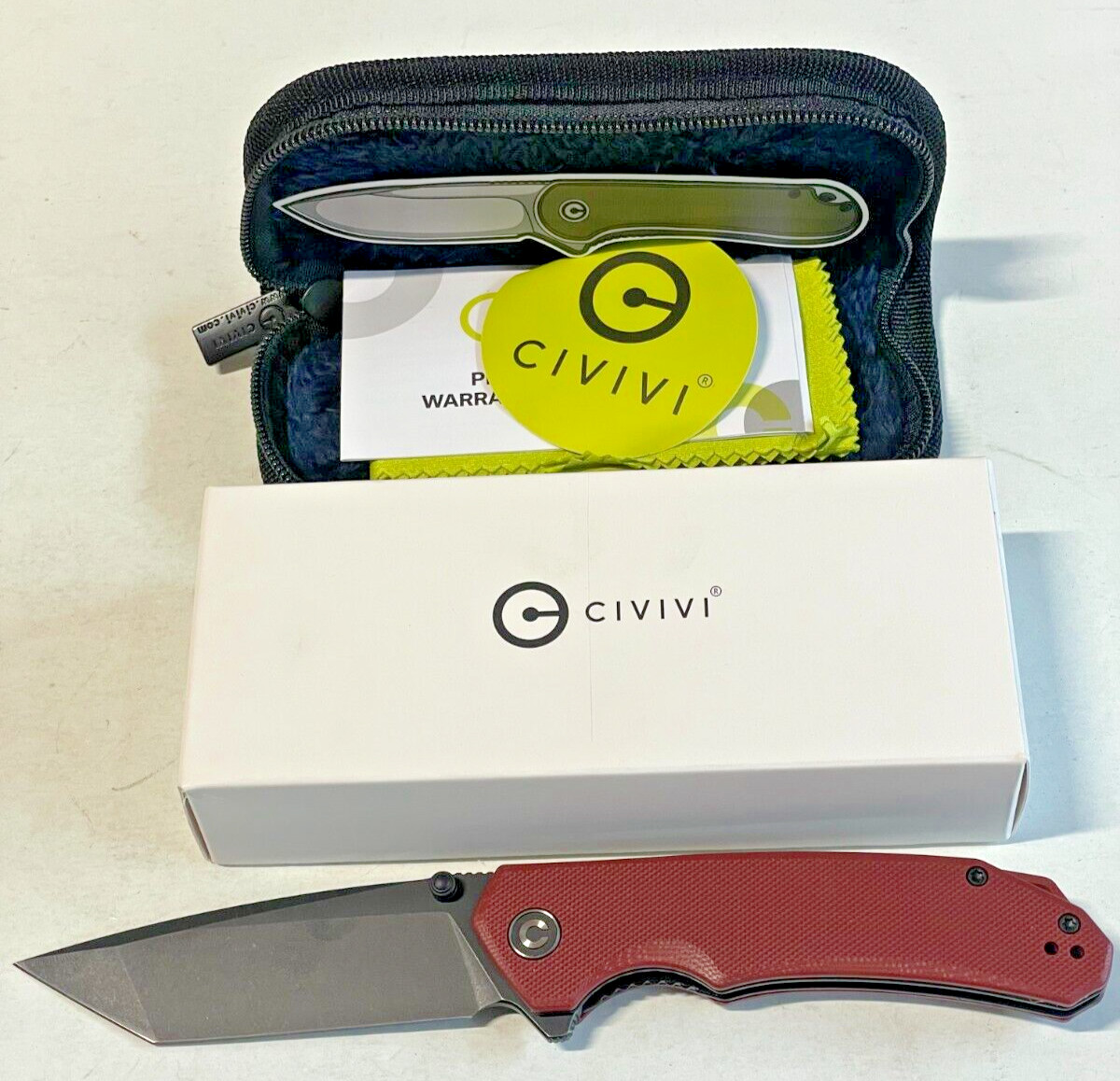 Civivi Pocket Knife Brazen Liner Lock C2023B G10 D2 Blade Burgundy Brand New Civivi Pocket Knife Brazen Liner Lock C2023B G10 D2 Blade Burgundy Brand New