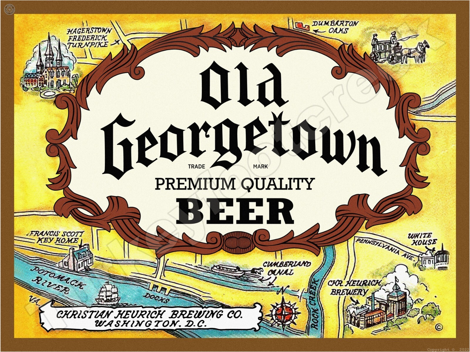 Old Georgetown Beer Label 9\