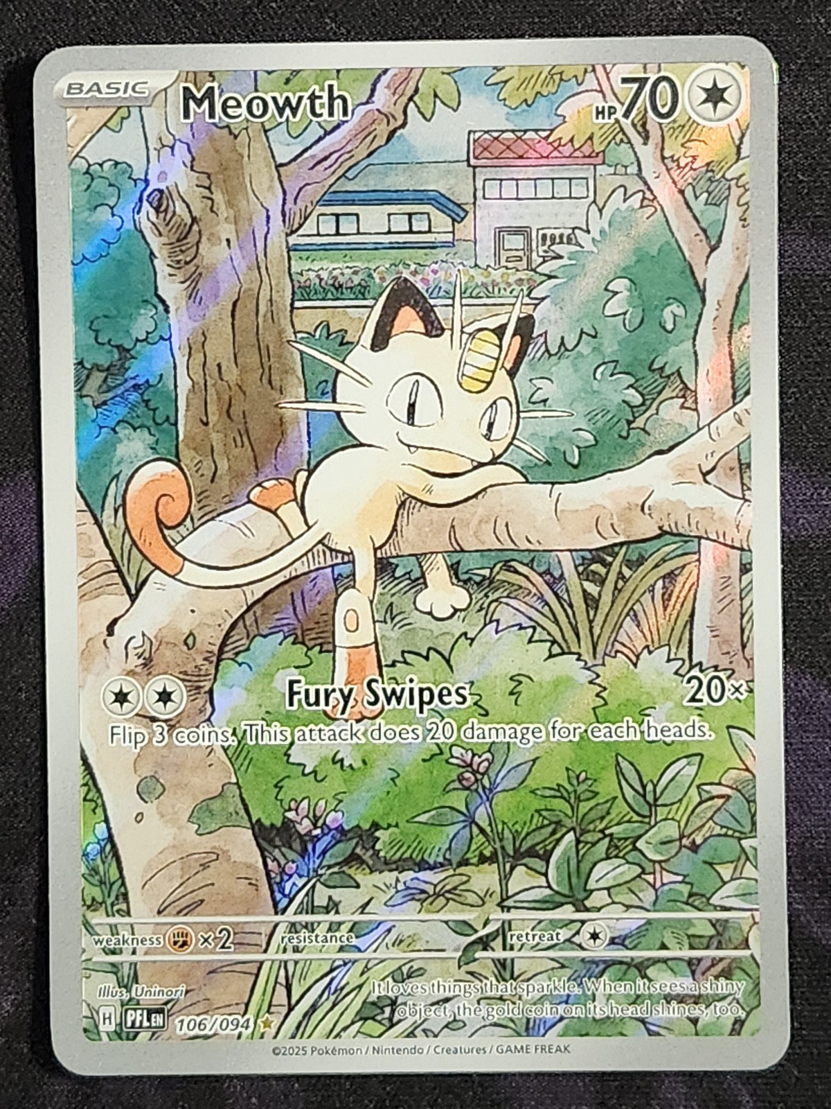 Pokemon Meowth 106/094 Phantasmal Flames PFL Pokemon Meowth 106/094 Phantasmal Flames PFL