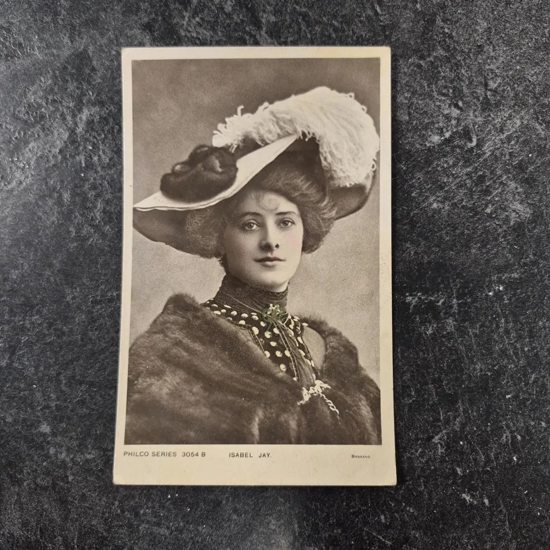 Isabel Jay RPPC Philco 3054B Bassano Edwardian Actress Postcard Concord MA
