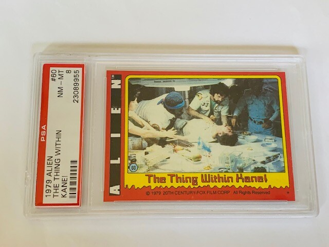 Alien Trading Card 1979 The Thing Within Kane PSA 8 Ripley #60 facehugger egg sp Alien Trading Card 1979 The Thing Within Kane PSA 8 Ripley #60 facehugger egg sp