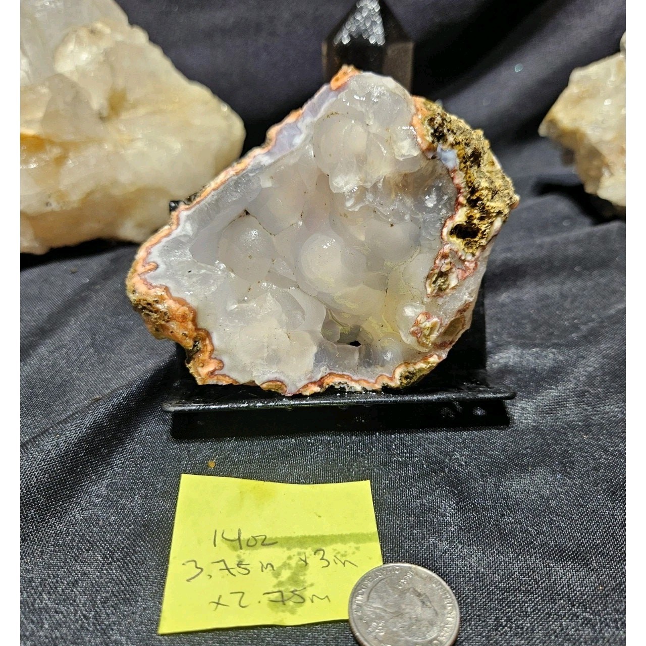Pink Rimmed Botryoidal Agate Specimen Natural Form (14oz)