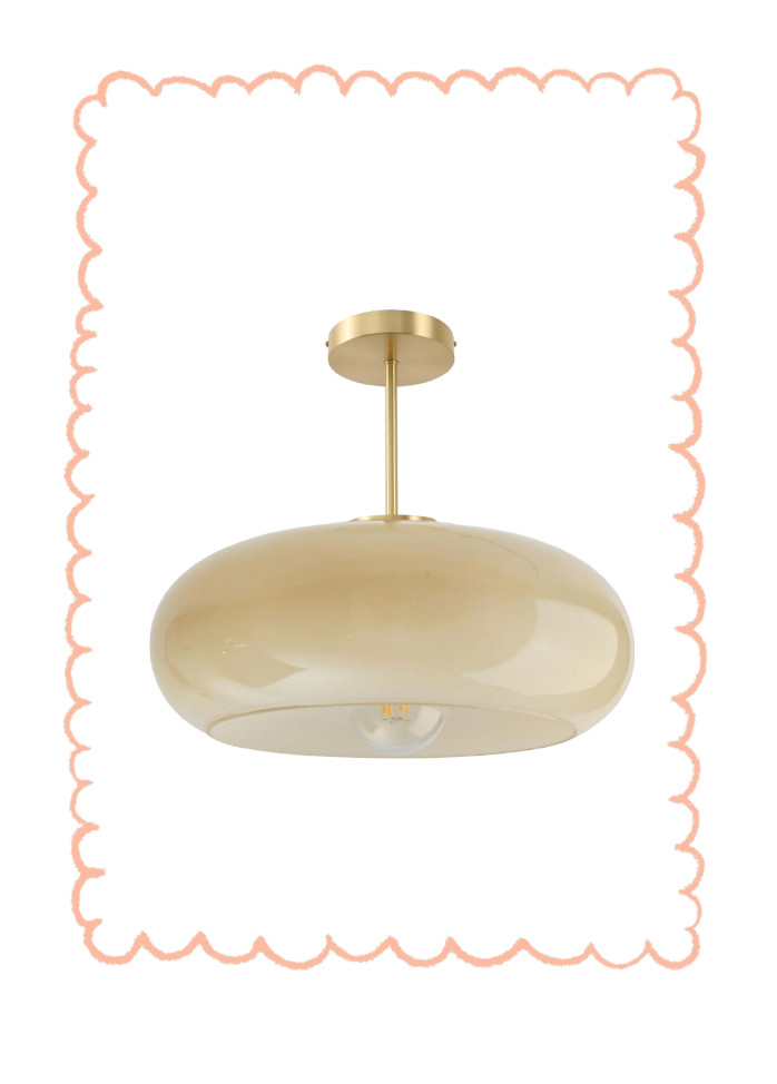 vintage semiflush milk glass light