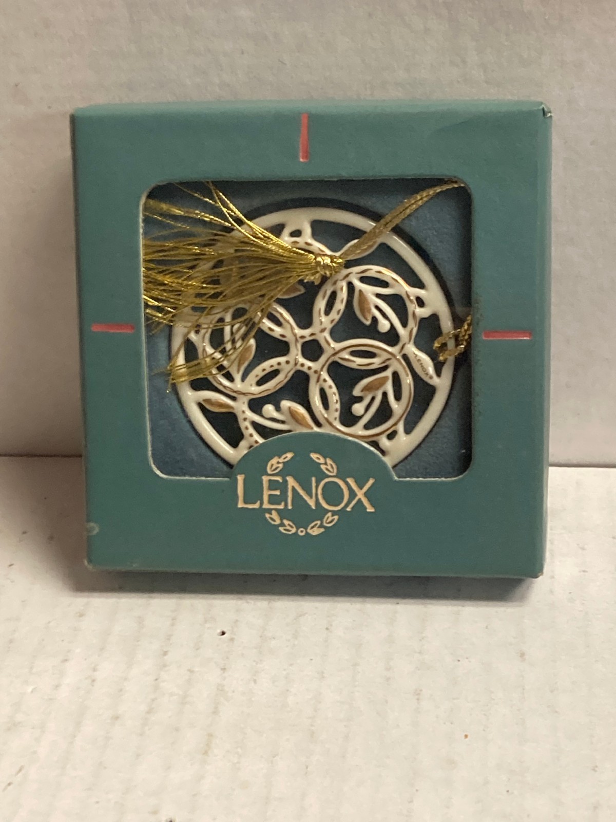 Vintage Lenox 12 Days of Christmas 5 Five Gold Golden Rings Ornament with Box Vintage Lenox 12 Days of Christmas 5 Five Gold Golden Rings Ornament with Box