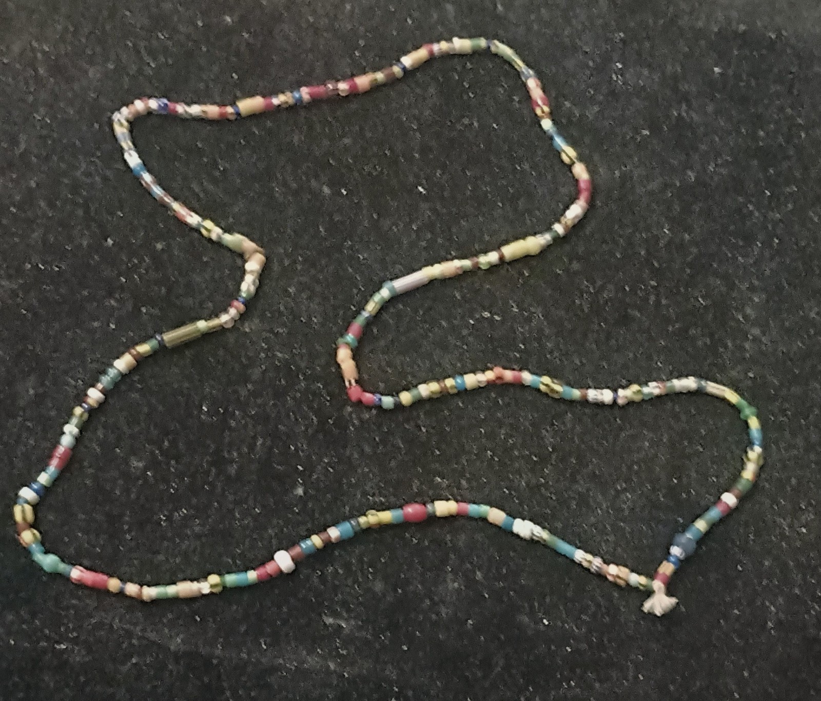 Authentic Rare Antique Venetian Mixed Glass African Trade beads-Ghana necklace Authentic Rare Antique Venetian Mixed Glass African Trade beads-Ghana necklace