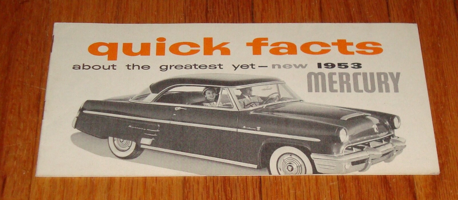 Original 1953 Mercury Quick Facts Sales Brochure Custom Monterey Wagon