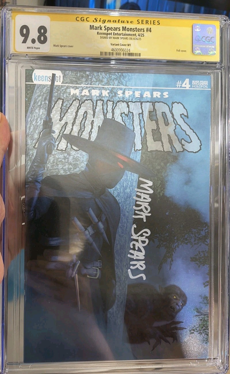 CGC 9.8 Mark Spears Monsters #4 - 1st P Slayer Foil - Ltd 100 Signed Huntsville 