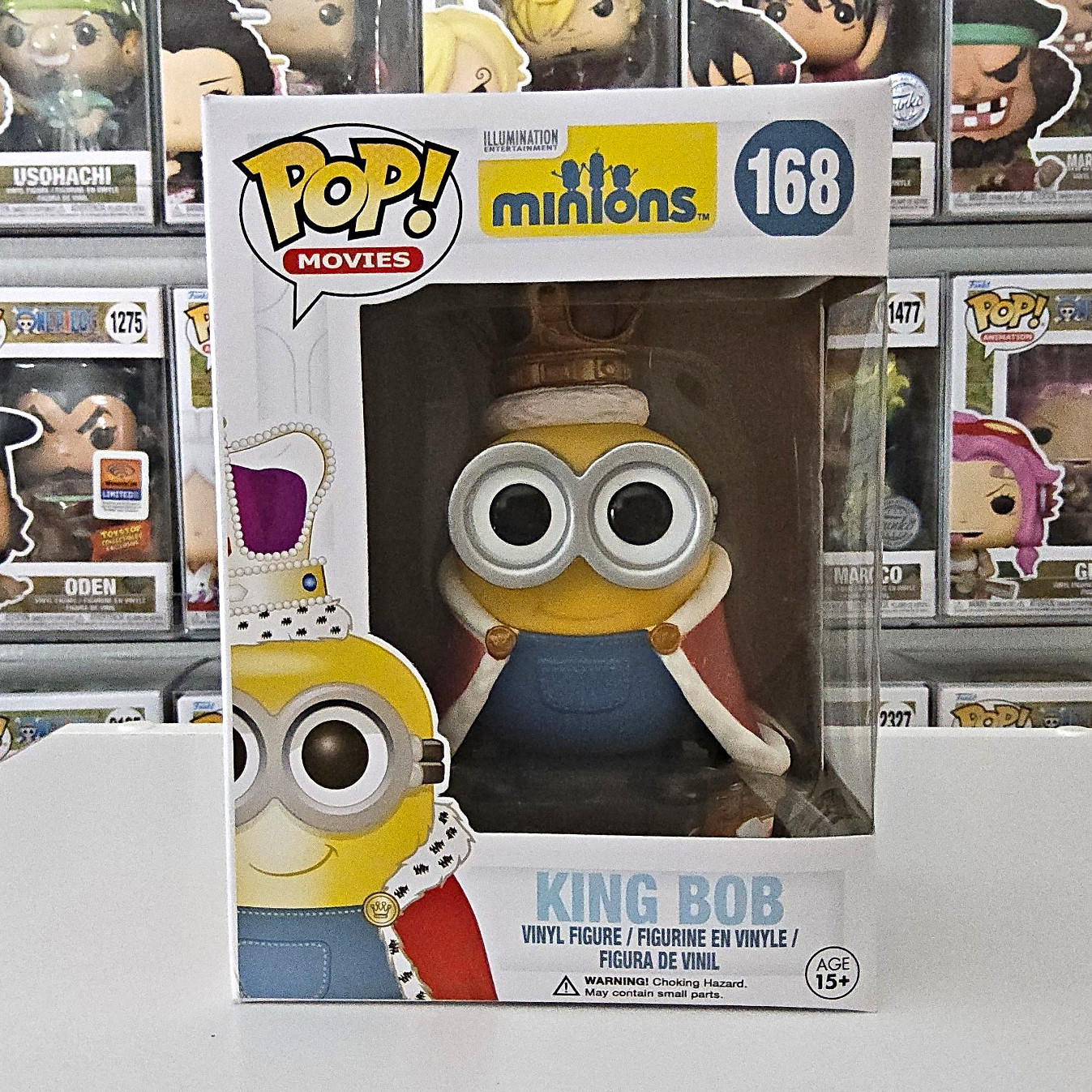 Minions - Funko Pop Movies - King Bob #168 (VAULTED) w/ Protector Minions - Funko Pop Movies - King Bob #168 (VAULTED) w/ Protector