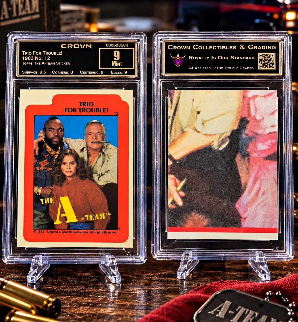 Topps 1983 The A-Team Stickers #12 Trio for Trouble B.A. Baracus Mr. T