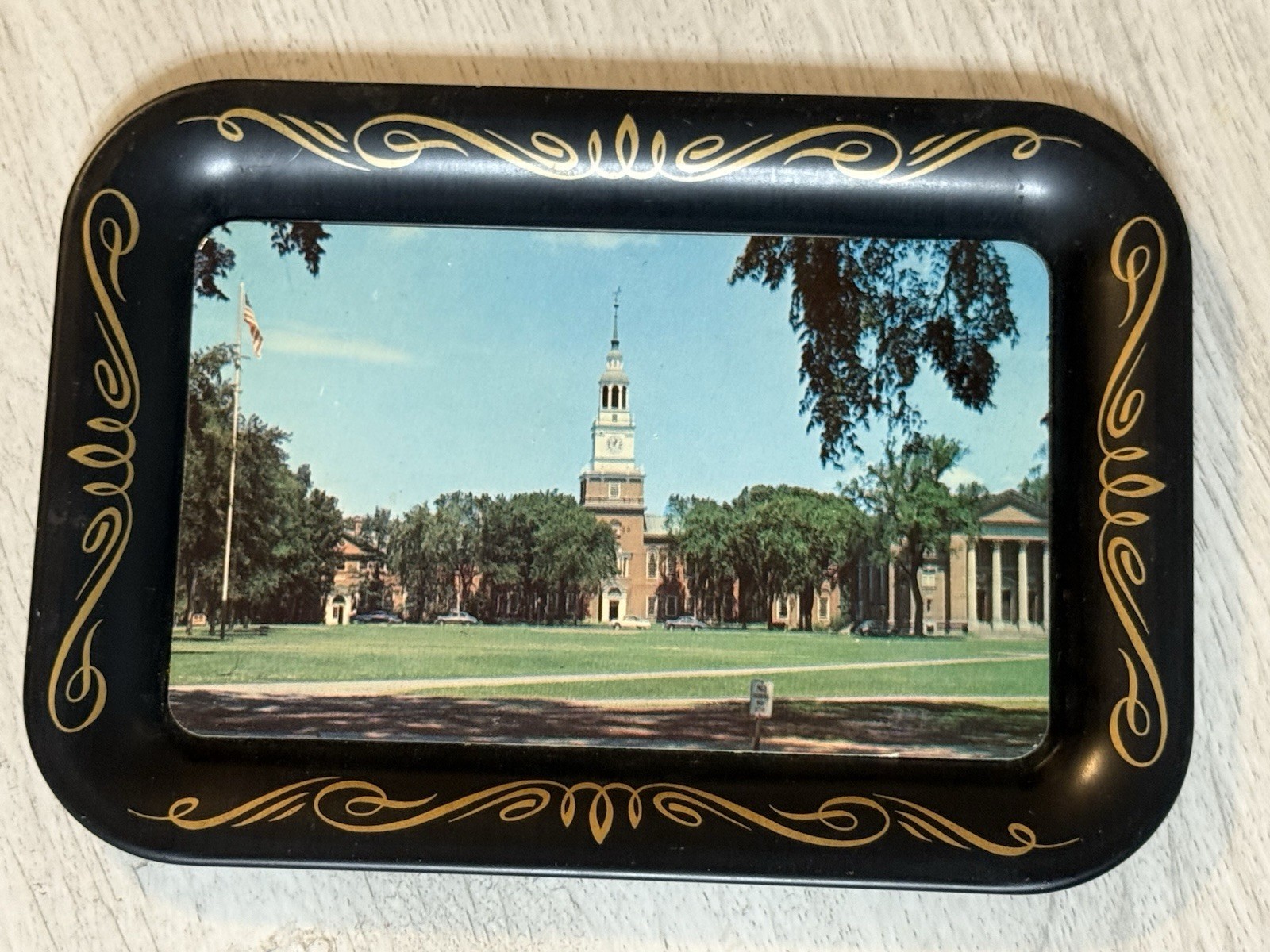 Vintage Dartmouth College Baker Memorial Library Hanover NH Metal Tray 7x5 Vintage Dartmouth College Baker Memorial Library Hanover NH Metal Tray 7x5