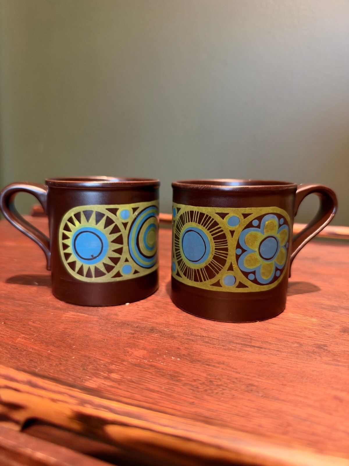 Vintage 1970s Kiln Craft Hermes Coffee Mugs Vintage 1970s Kiln Craft Hermes Coffee Mugs