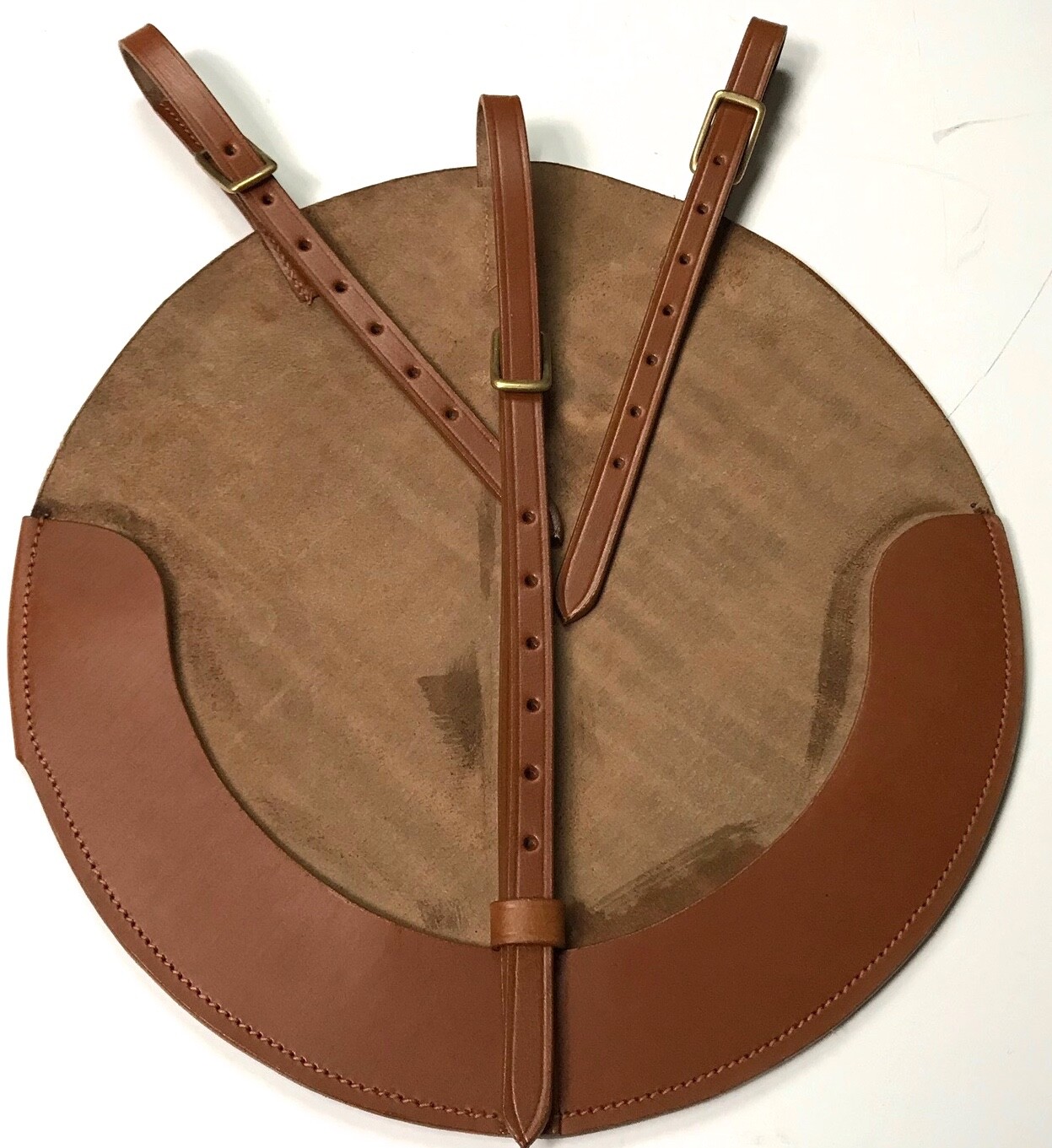 WWI US & BRITISH ARMY M1917 HELMET LEATHER CARRIER WWI US & BRITISH ARMY M1917 HELMET LEATHER CARRIER