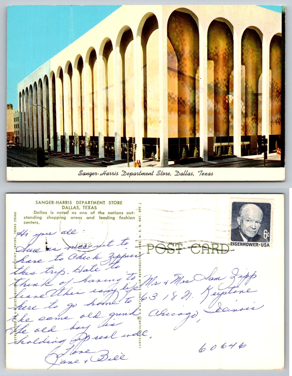 Sanger-Harris Department Store Dallas Texas Curt Teich Postcard Sanger-Harris Department Store Dallas Texas Curt Teich Postcard