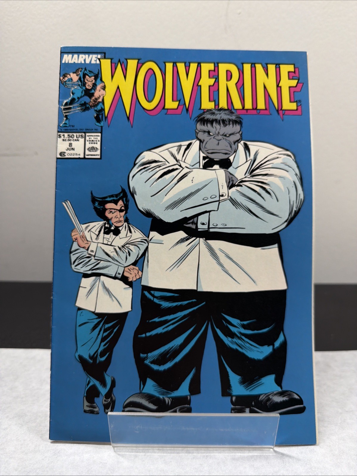 Wolverine #8 Est. FN/VF Grey Hulk Joe Fixit & Patch Classic Cover Marvel 1989