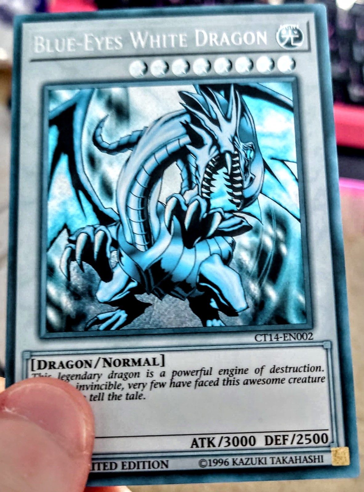 Yu-Gi-Oh Ghost Rare Style Blue-Eyes White Dragon
