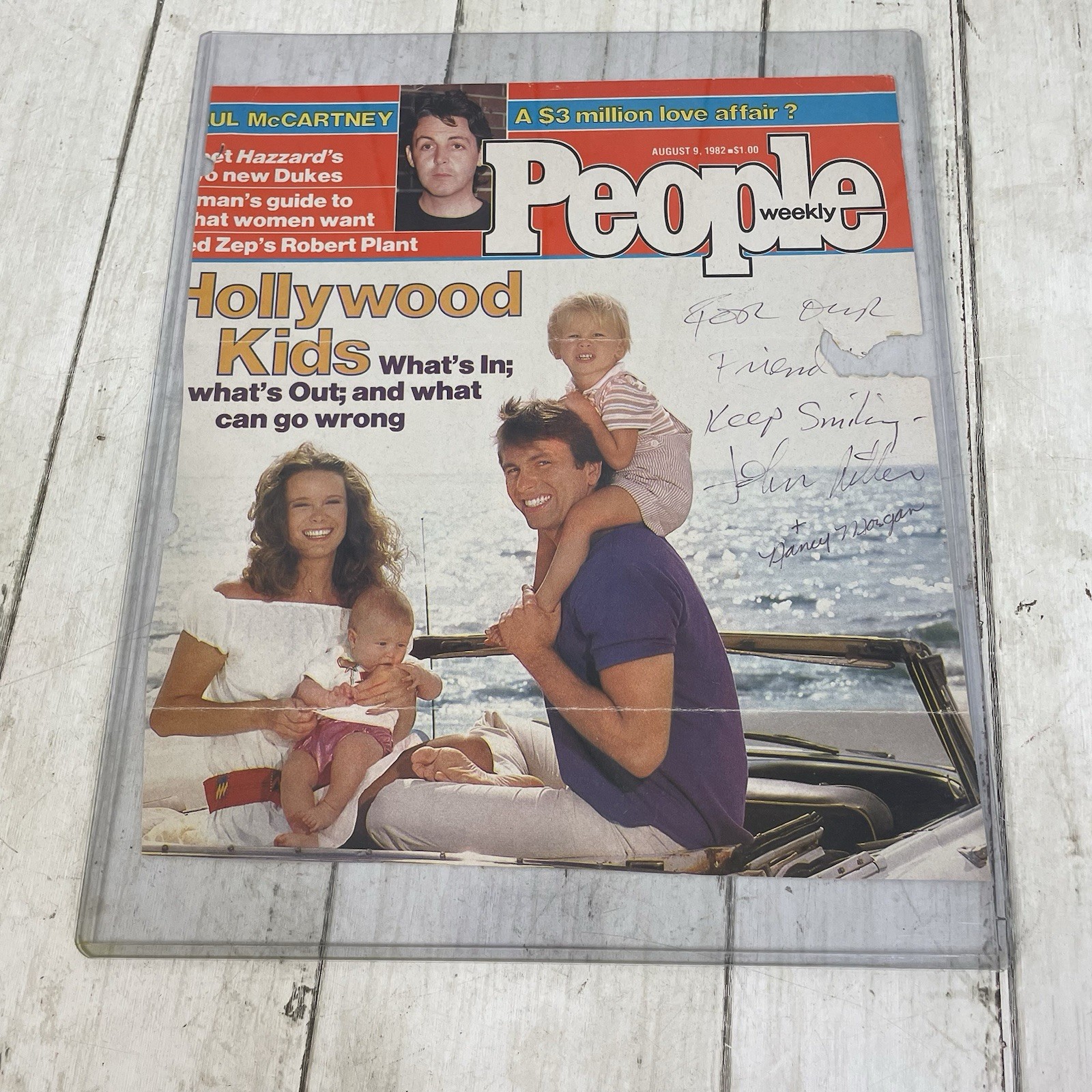John Ritter Autographed People Magazine Cover 1982 (Torn Off Cover)