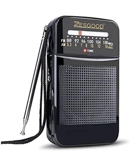 Portable AM FM Radio Compact Transistor Radio Pocket Radio HD Speaker Black New Portable AM FM Radio Compact Transistor Radio Pocket Radio HD Speaker Black New