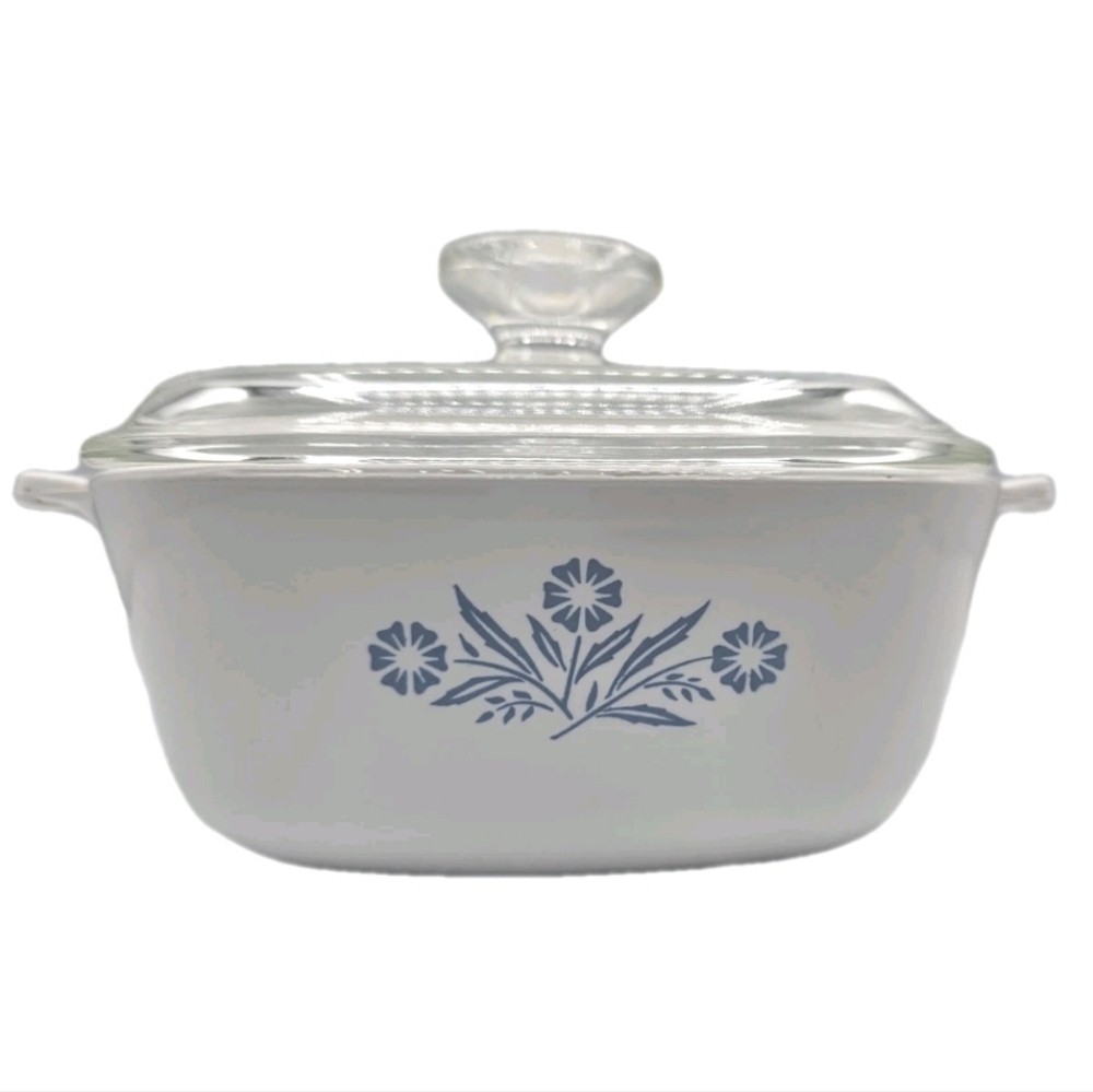 Corning Ware Blue Cornflower 1.5 Qt Casserole Dish Glass Lid Bowl Kitchen Vtg Corning Ware Blue Cornflower 1.5 Qt Casserole Dish Glass Lid Bowl Kitchen Vtg